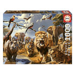 EDUCA Puzzles 1000 pieces animaux sauvages