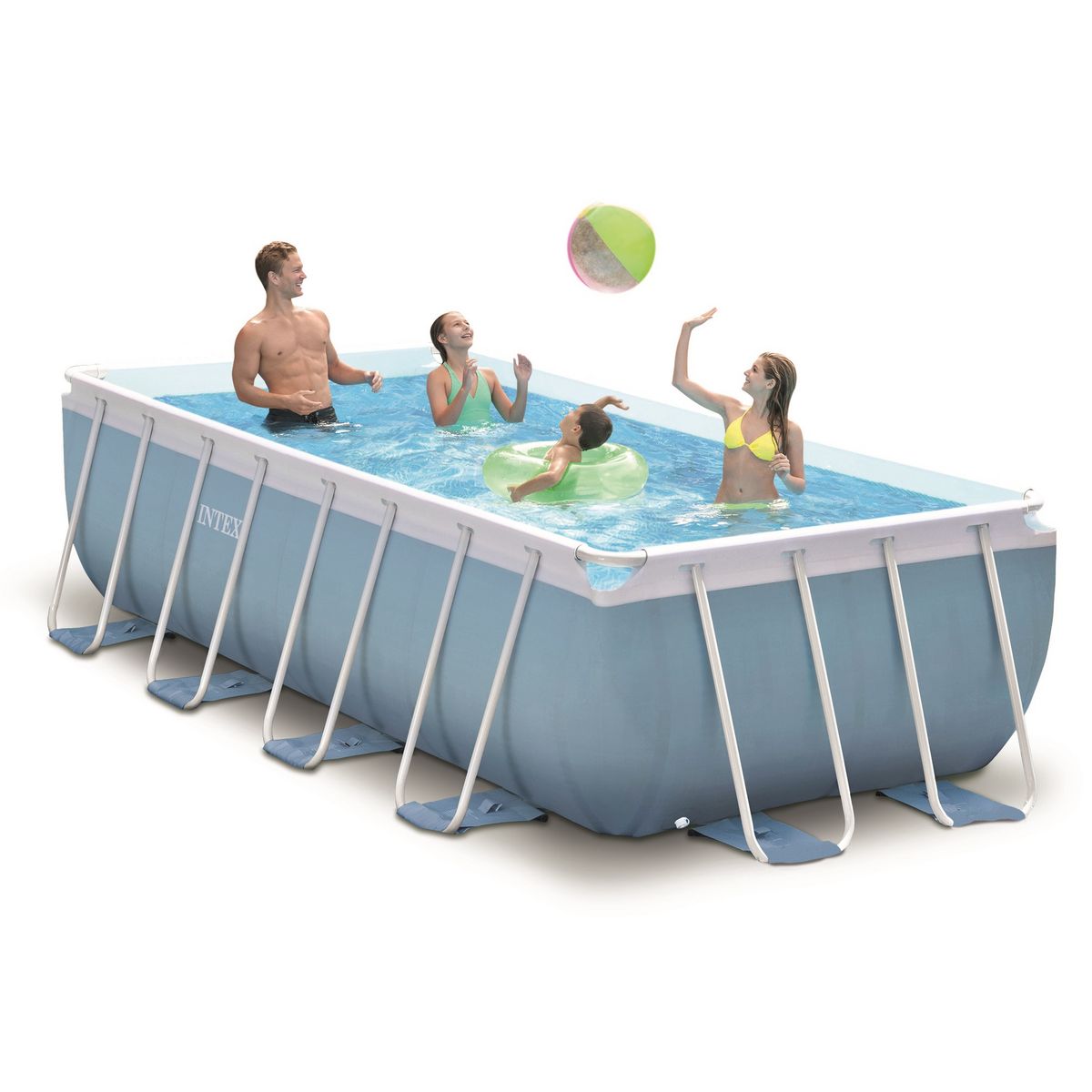 INTEX Piscine tubulaire rectangulaire 4,88x2,44x1,07m Prism 