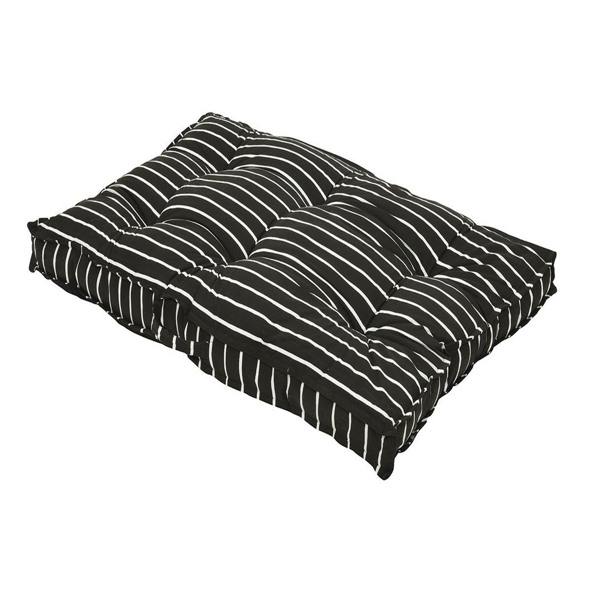 JARDIDECO Coussin palette de jardin à rayures 120 x 80 cm