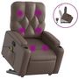 Voir la diapositive 2 : VIDAXL Fauteuil inclinable de massage Marron Similicuir