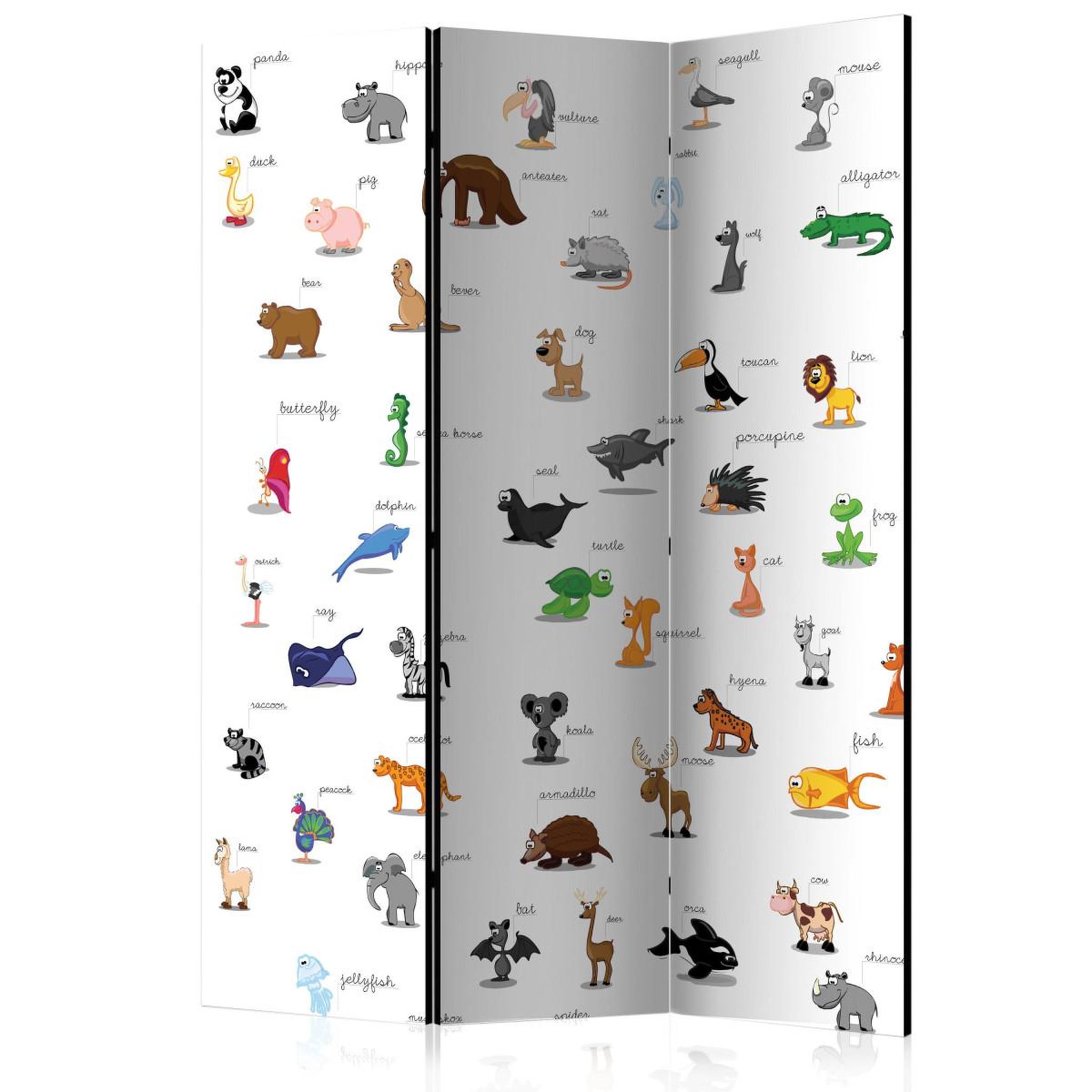 Paris Prix Paravent 3 volets  animals for children  135x172cm