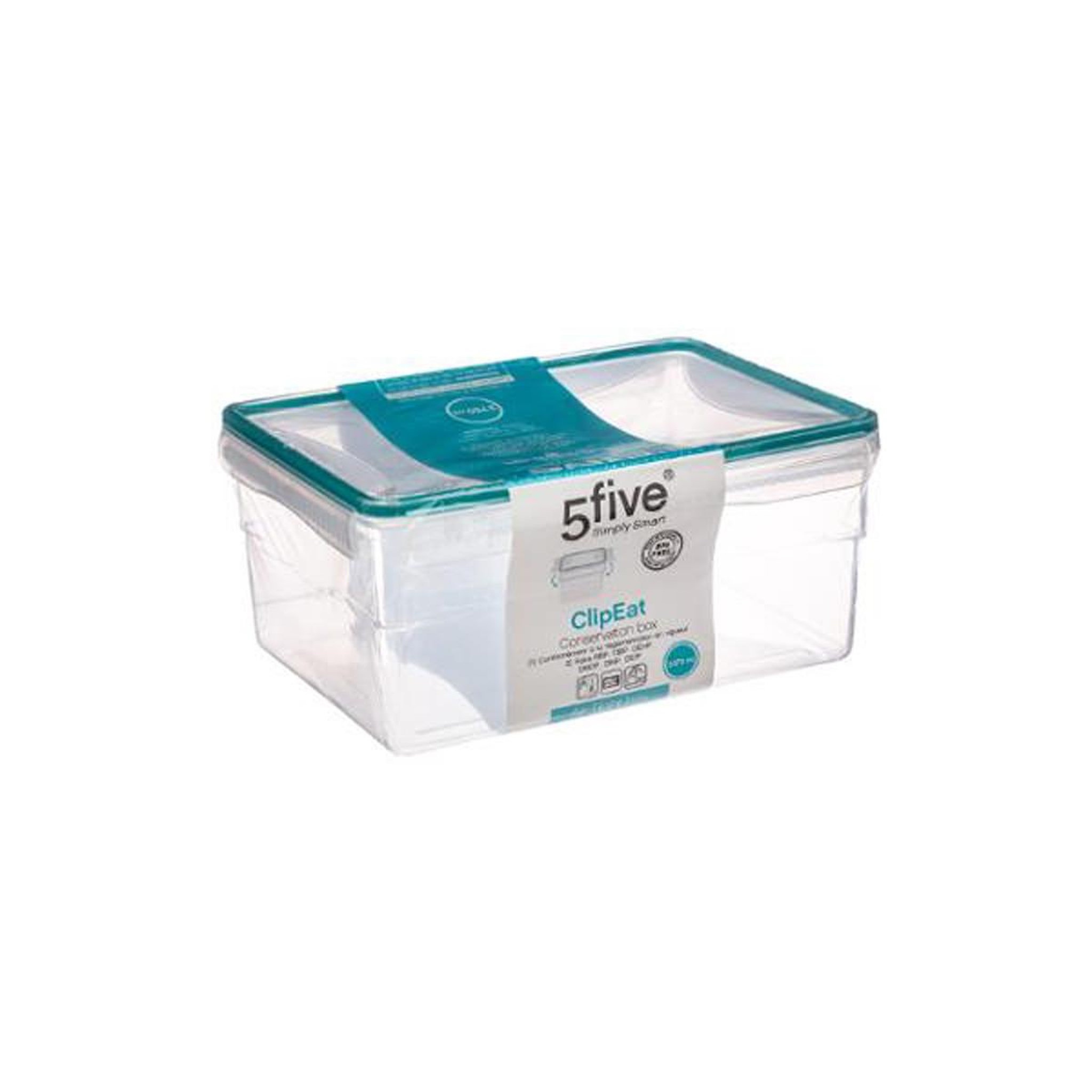Voir la diapositive 3 : FIVE Boîte de conservation  clipeat  3,75l bleu