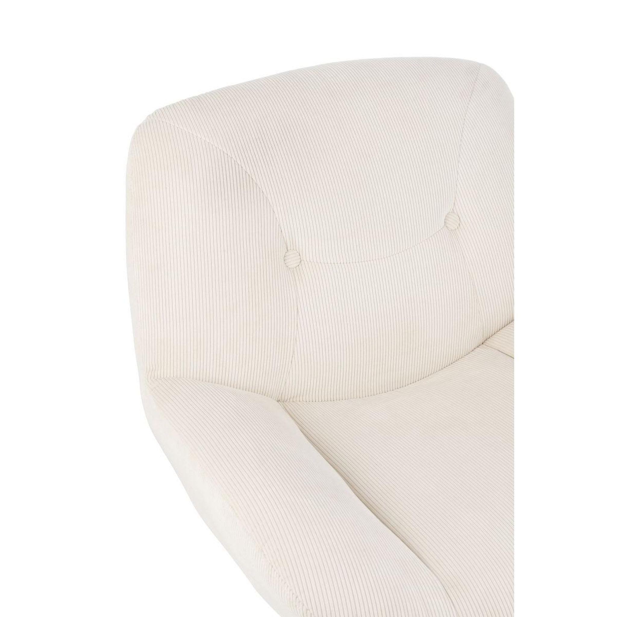 Voir la diapositive 5 : J-LINE Fauteuil Lounge  Chill  79cm Crème