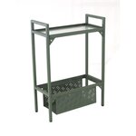 Proloisirs Etagère Balcon en acier à 1 niveau - 102 x 24 x 75 cm - vert