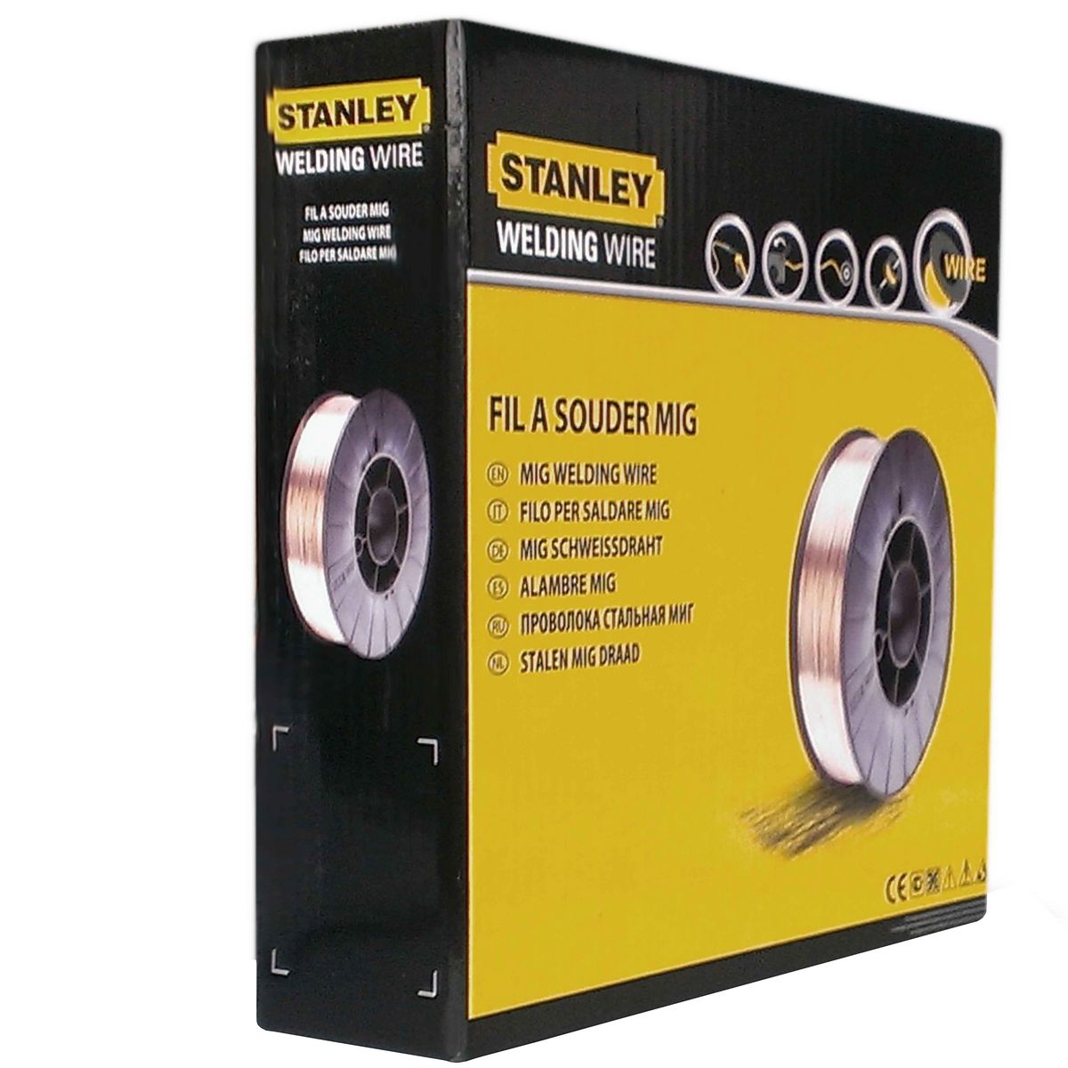 STANLEY Fil acier MIG Ø0.8mm x 200 - 5Kg