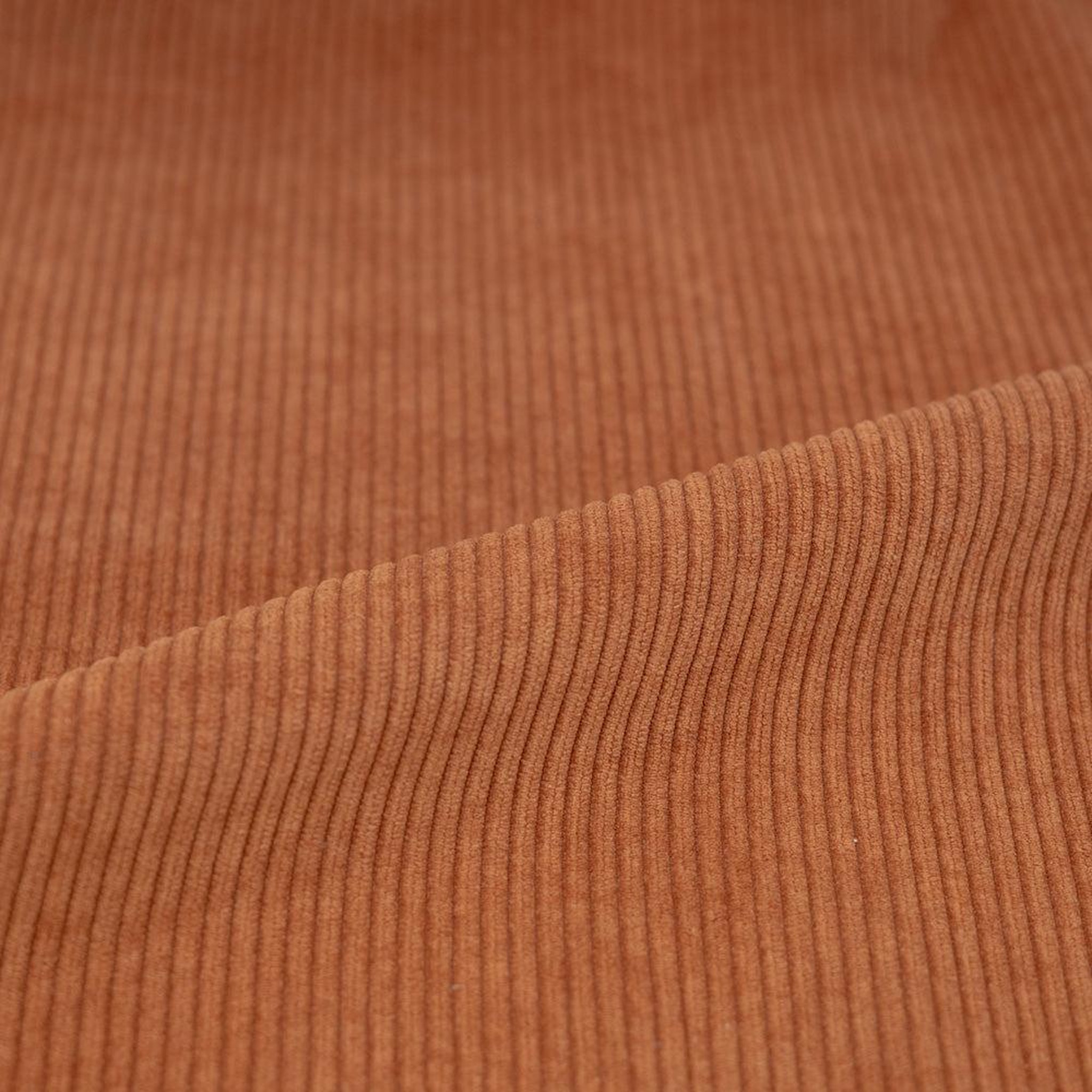 Voir la diapositive 3 : MAISON PAVANE Lot de 2 chaises en velours côtelé terracotta et dossier en bois-jade