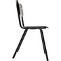 Voir la diapositive 2 : ATMOSPHERA Chaise écolier assise bois pieds métal coloris noir SIMON
