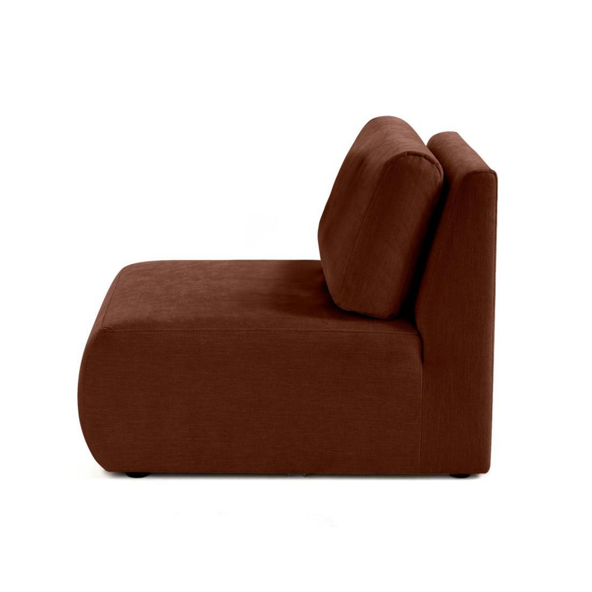 LISA DESIGN Santorini - module d'assise sans accoudoirs - en tissu texturé