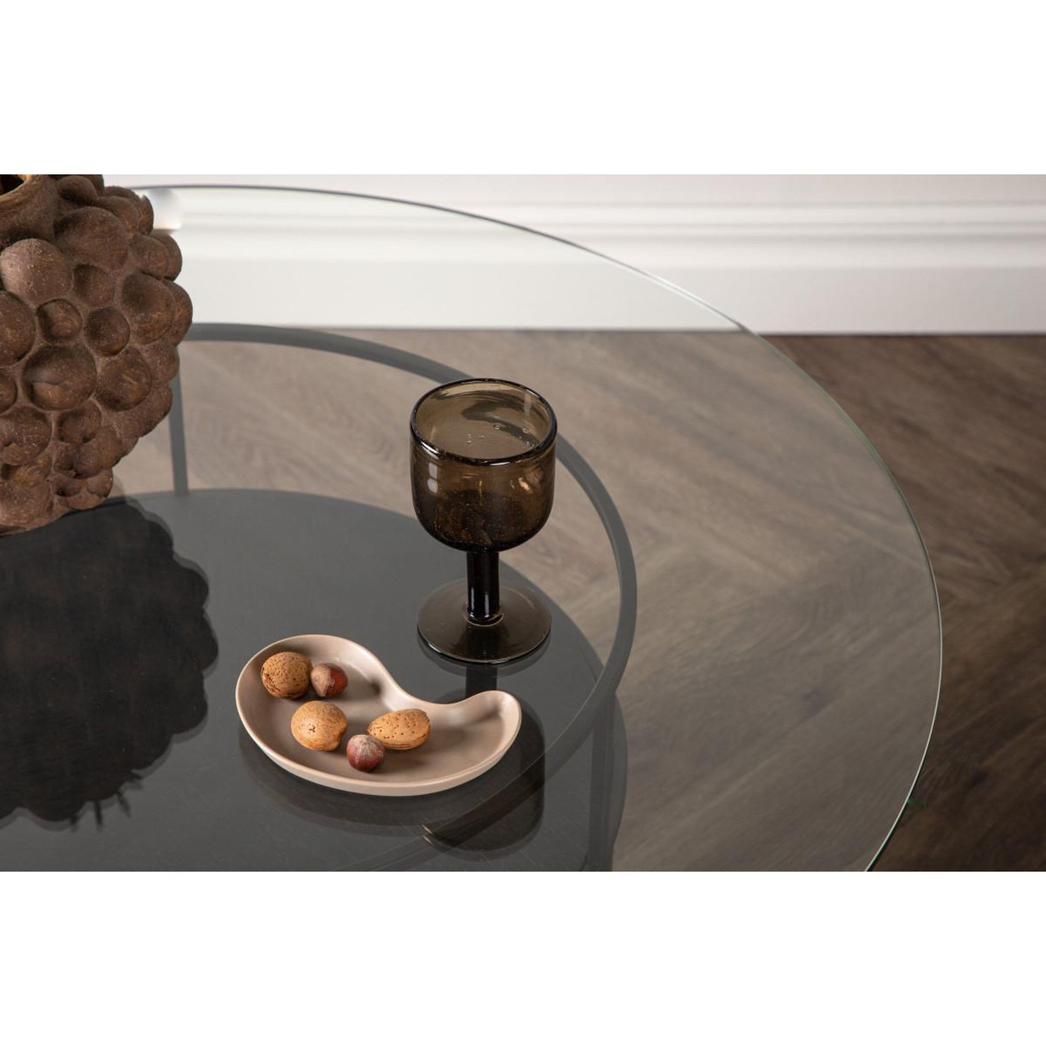 Voir la diapositive 6 : Paris Prix Table basse en verre  bovall  90cm noir