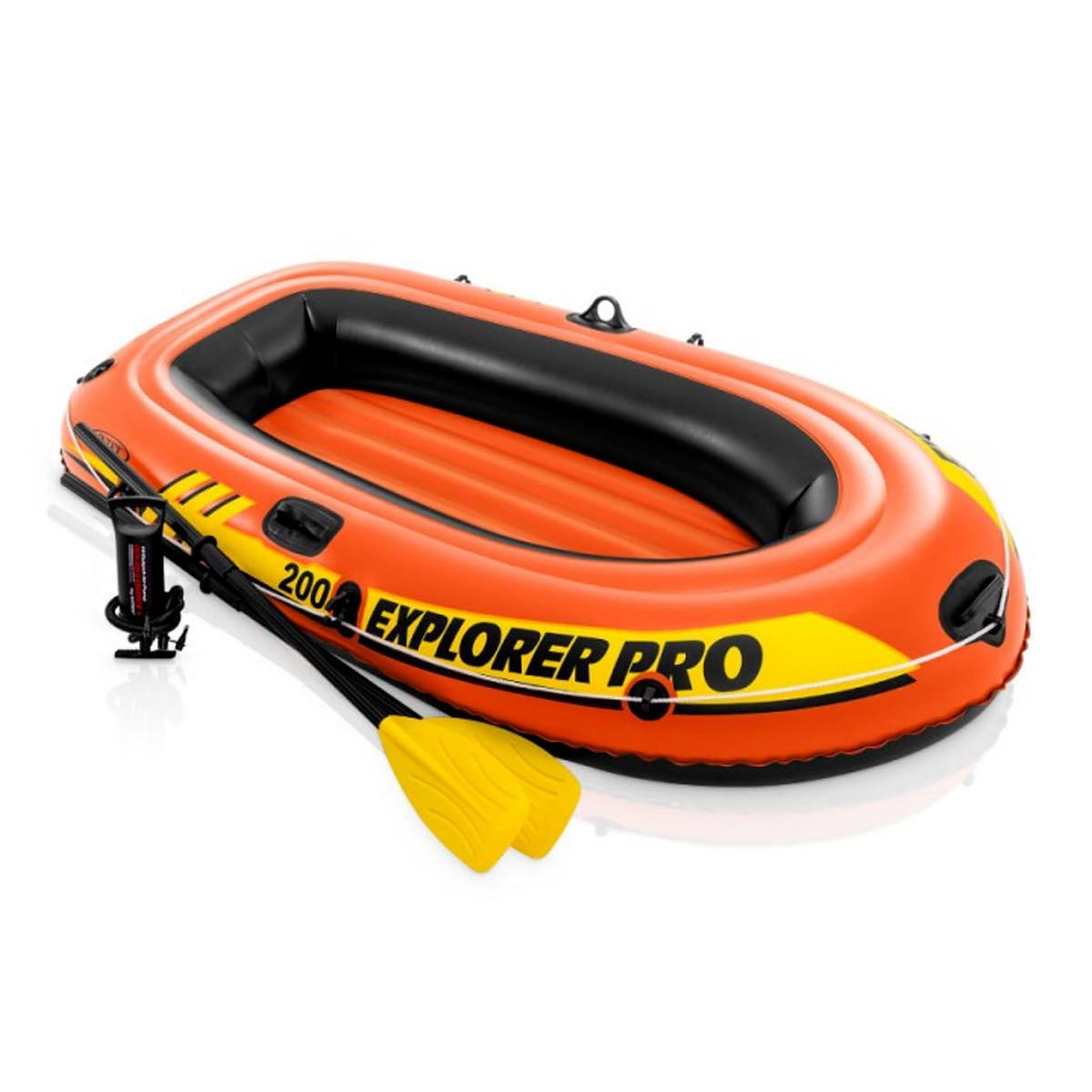 Voir la diapositive 1 : INTEX Bateau gonflable 2 places & rames  explorer pro  orange