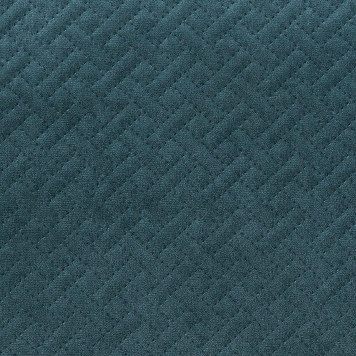 ATMOSPHERA Coussin Dolce effet velours déhoussable 58x38 cm - Bleu canard