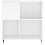 Voir la diapositive 4 : VIDAXL Armoire a disques blanc 84,5x38x89 cm bois d'ingenierie