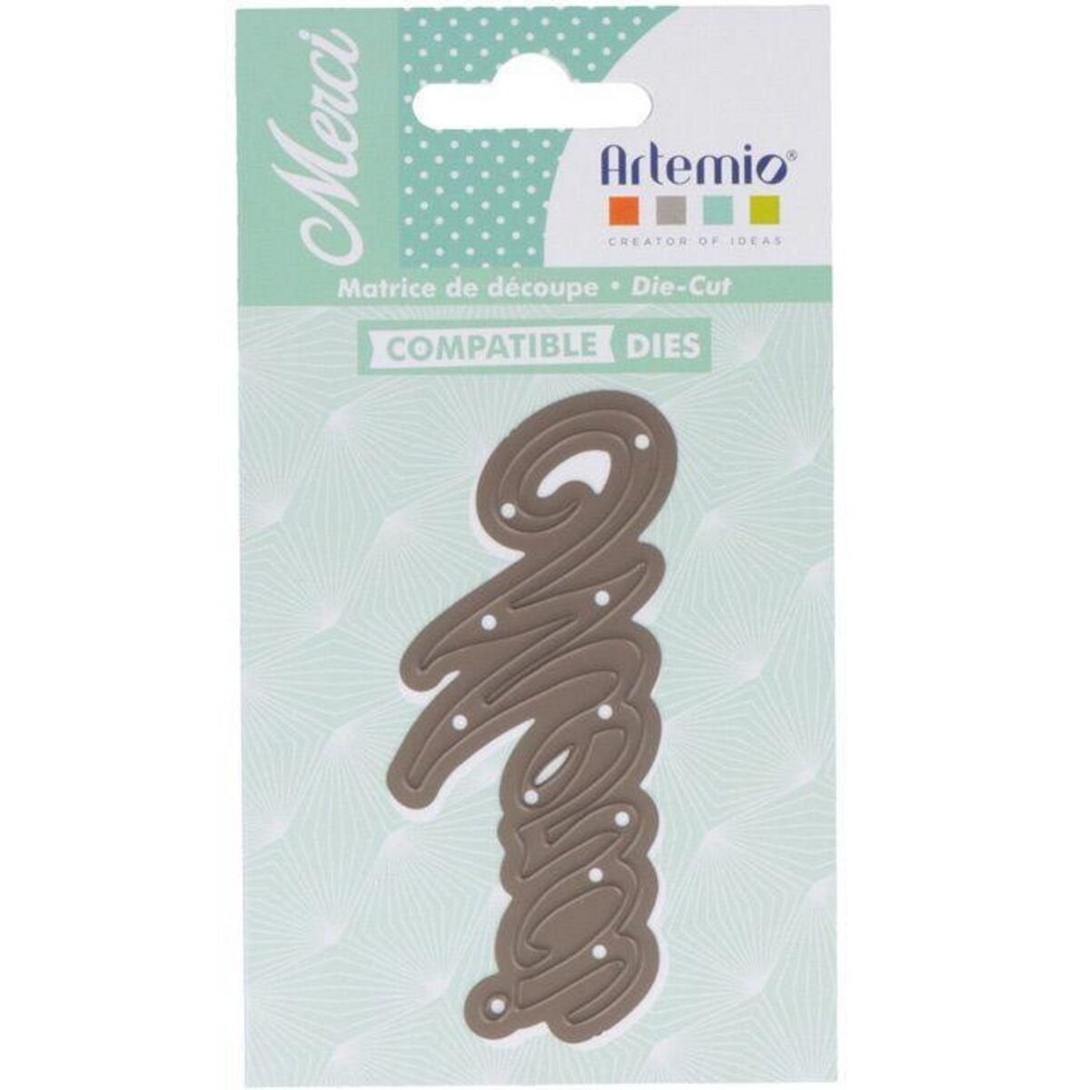Artemio Matrice de découpe 8 x 3,5 cm - Merci