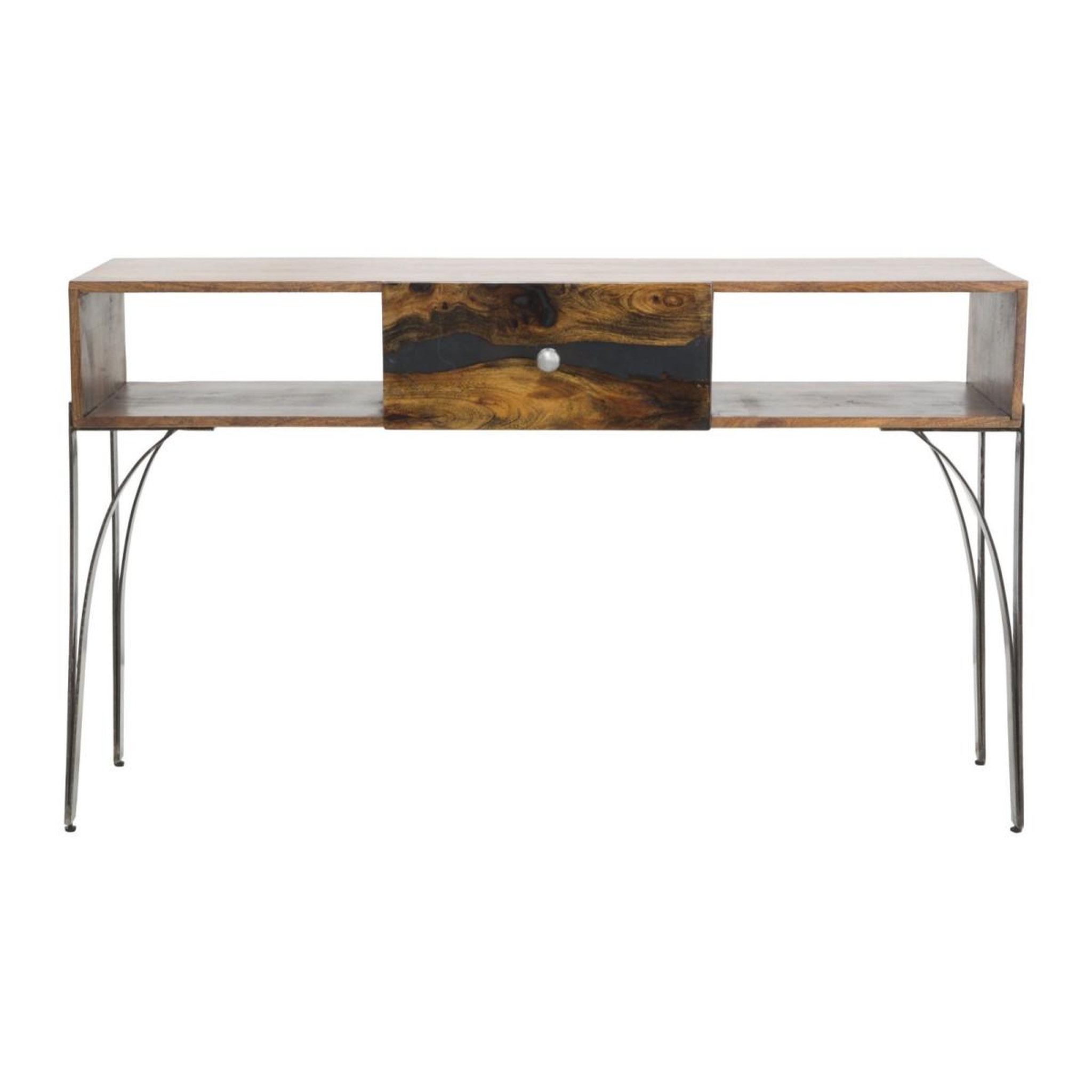 Voir la diapositive 2 : Paris Prix Console design en bois  mustang  130cm naturel