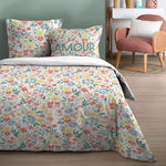 STOF Housse de couette 240x220 Amour + 2 taies coton 57 fils