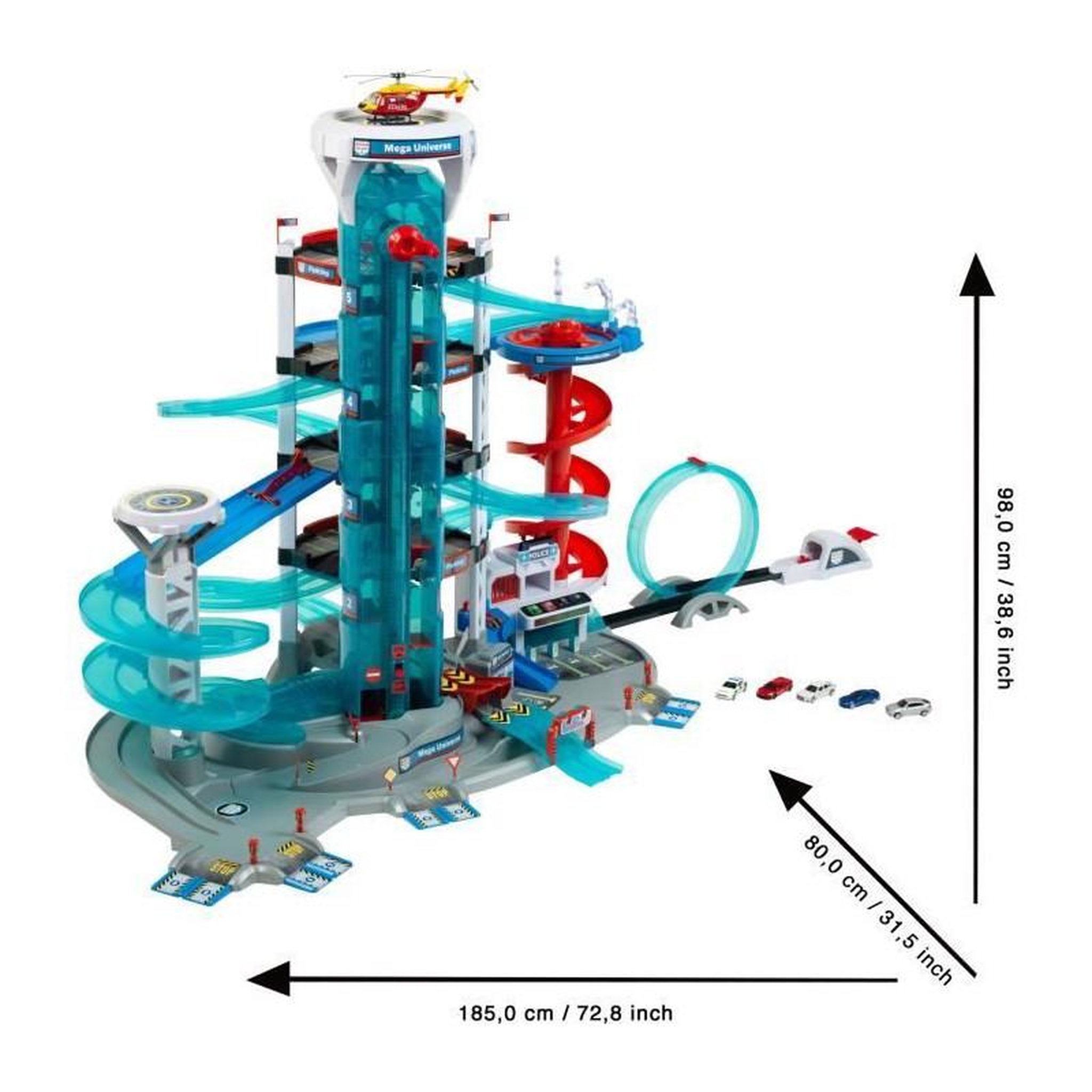 Voir la diapositive 3 : Klein Jouet de garage - KLEIN - Garage Bosch Car Service Mega Universe - Comprend divers éléments de jeu et 5 véhicules.