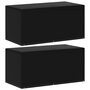 Voir la diapositive 1 : VIDAXL Housses de meubles de jardin 2 pcs 6 œillets 160x80x75 cm