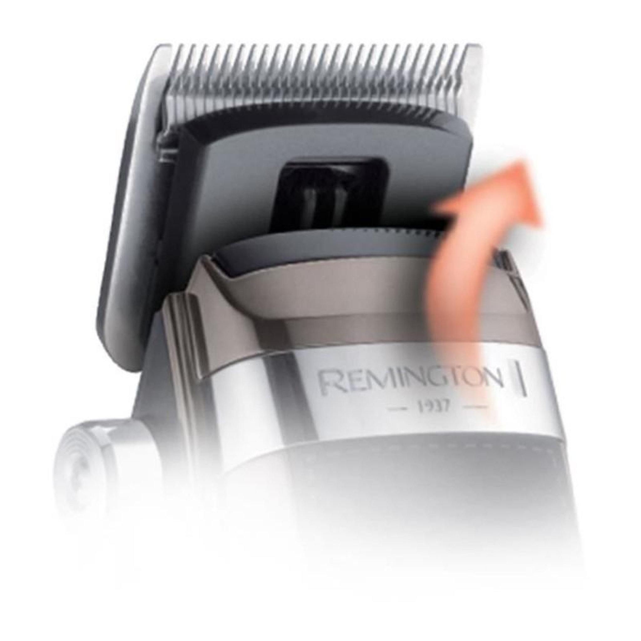 Voir la diapositive 4 : REMINGTON Remington HC9100 Tondeuse Cheveux Professionnelle Heritage - Lames Amovibles et Lavables - Moteur Pro - 11 Sabots