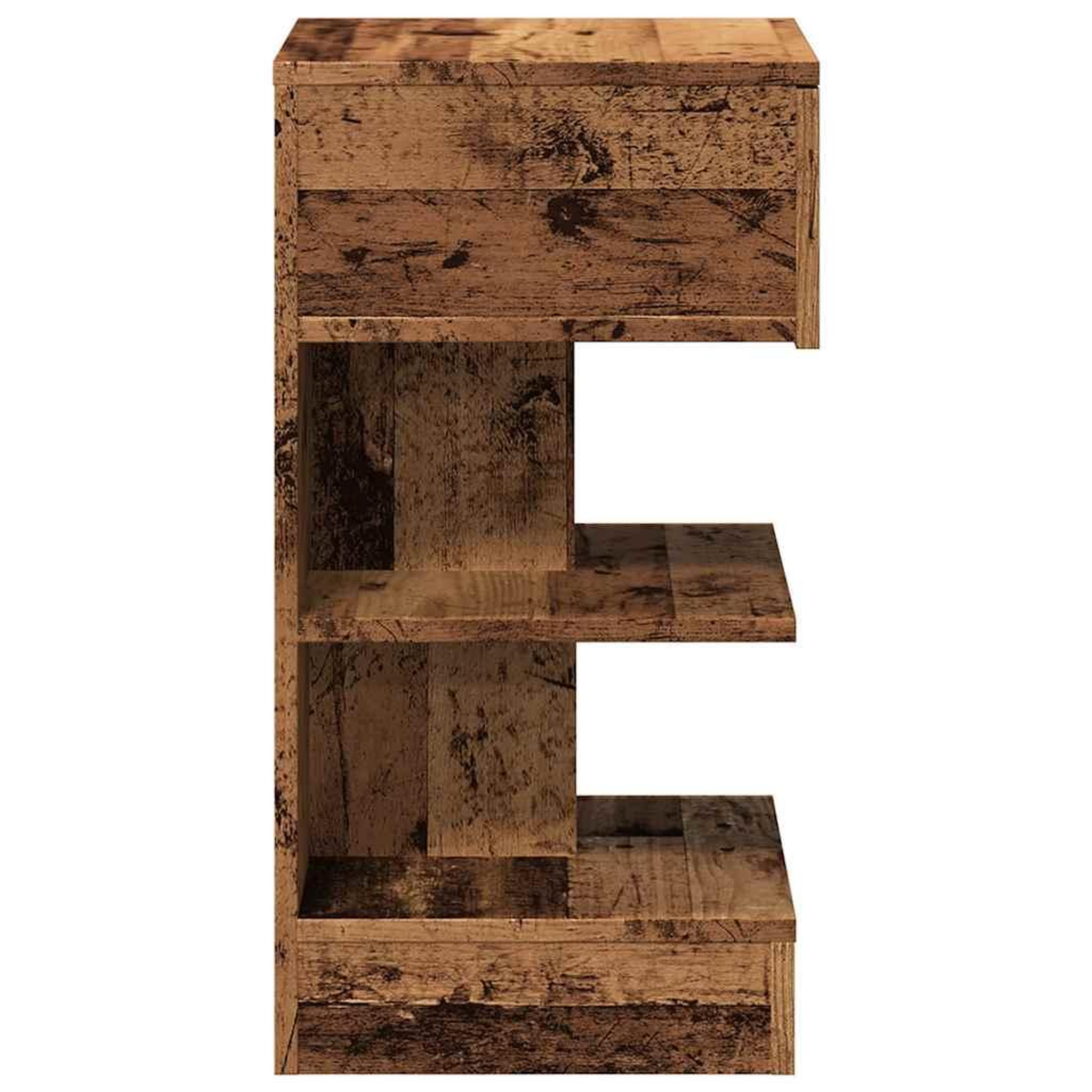 Voir la diapositive 5 : VIDAXL Tables de chevet 2 pcs vieux bois 40x35x65 cm bois d'ingenierie