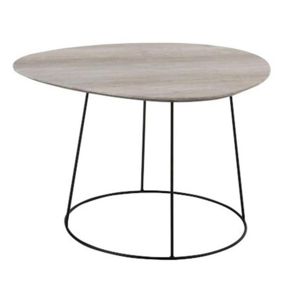 Paris Prix Table d'Appoint Design  Gigogne Ovale  69cm Naturel
