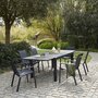 BOIS DESSUS BOIS DESSOUS Table de jardin en aluminium extensible 6/10 pers.