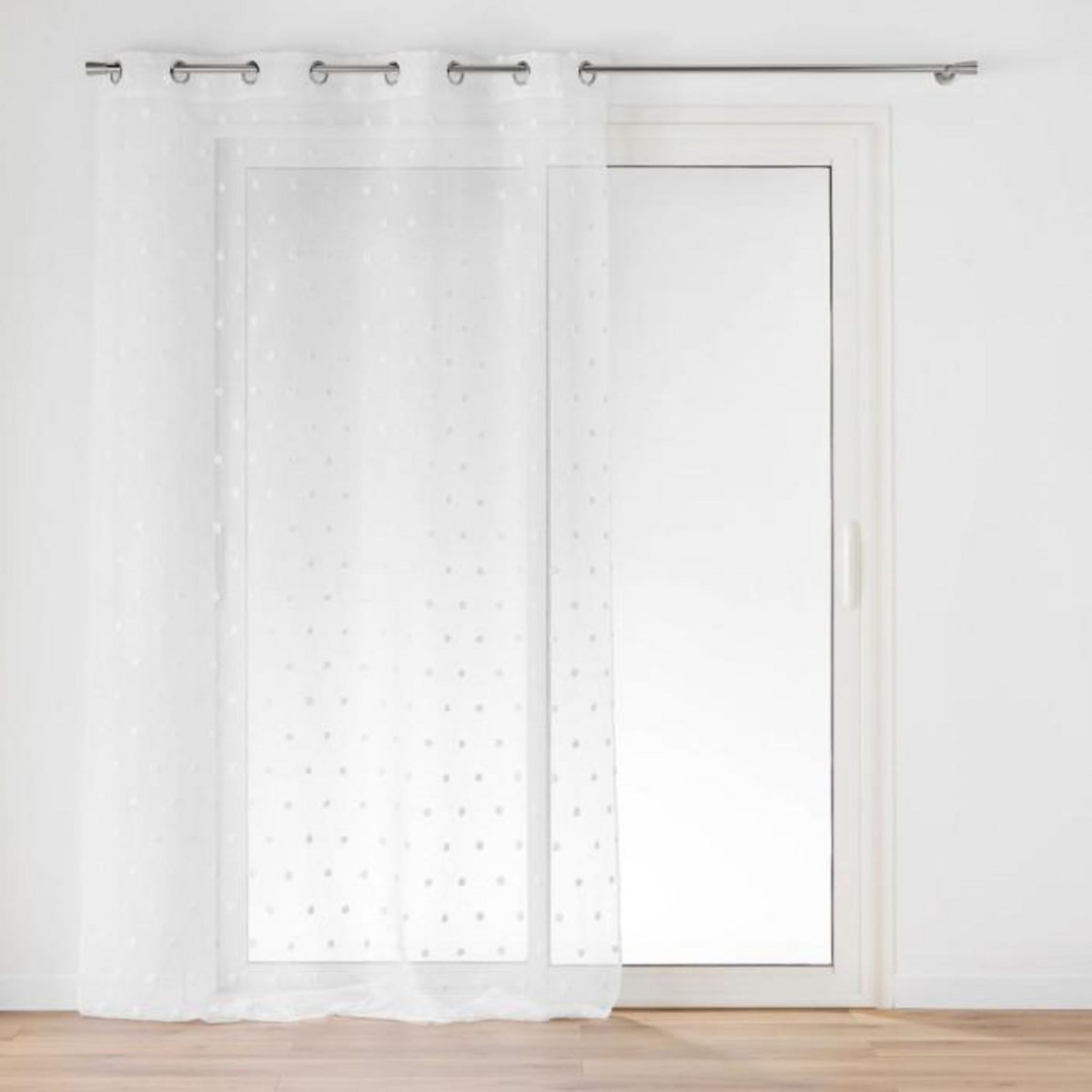 Paris Prix Rideau Voilage à Œillets  Pompinou  140x240cm Blanc