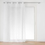 Paris Prix Rideau Voilage à Œillets  Pompinou  140x240cm Blanc