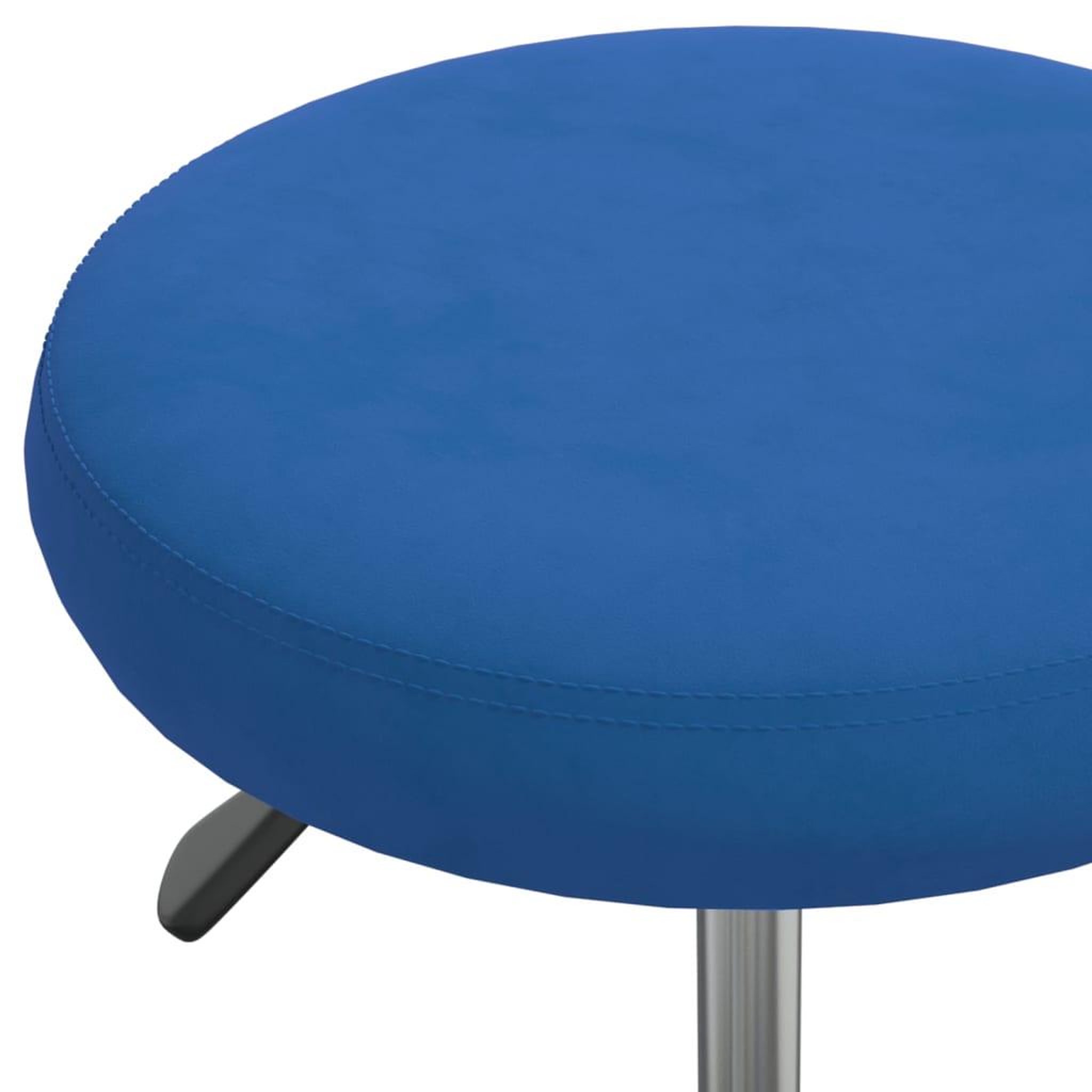 Voir la diapositive 5 : VIDAXL Chaise pivotante de bureau Bleu Velours