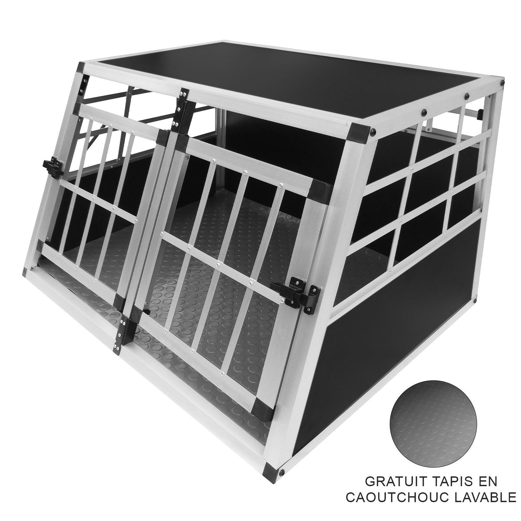 Voir la diapositive 2 : MONSTERSHOP Cage de transport pour animaux petit format - deux portes
