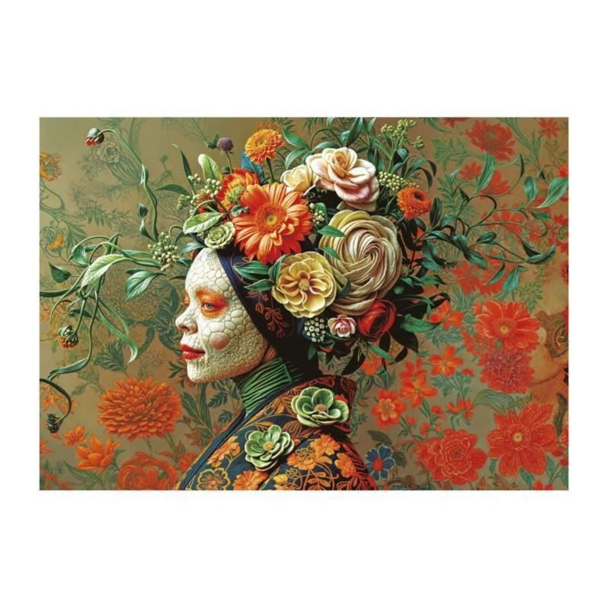 EDUCA Puzzle - EDUCA - Reine Lézard - 500 pieces - Animaux - 68 x 48 cm - a partir de 10 ans