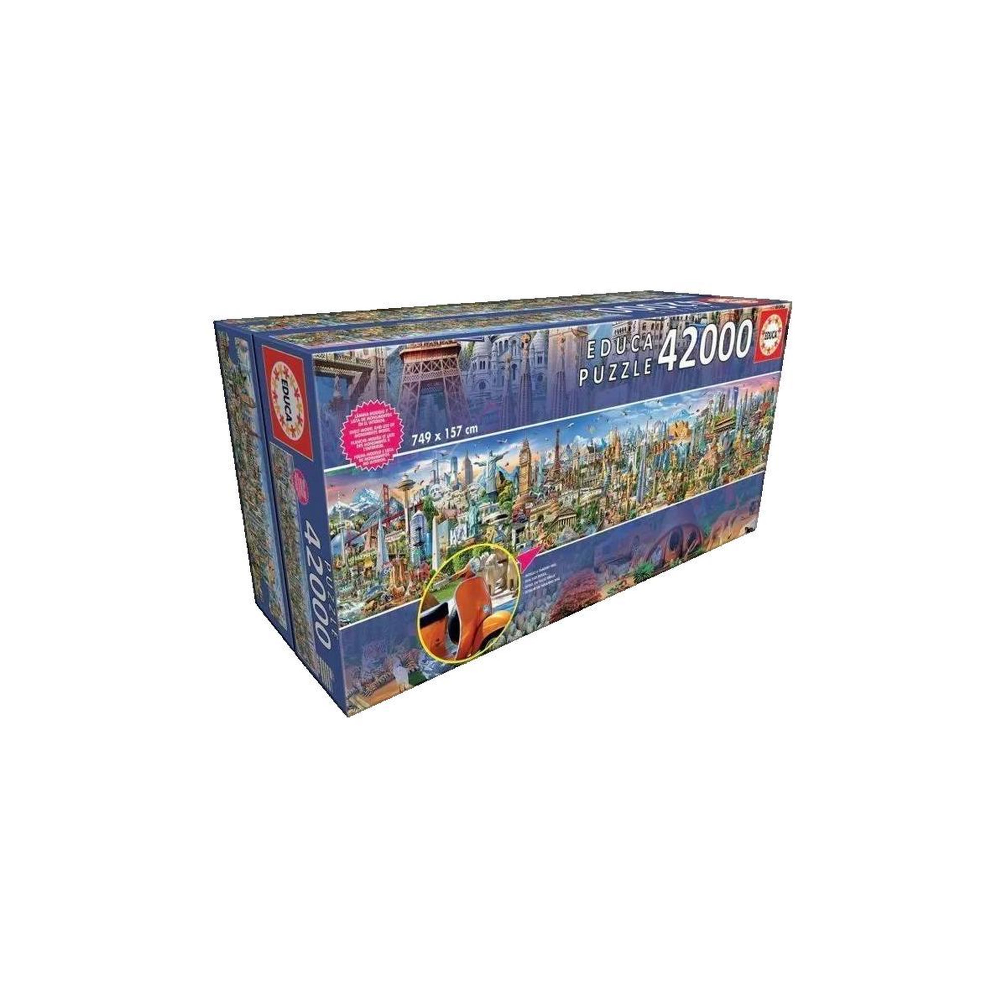 EDUCA Puzzle Educa-Borras Le tour du monde 42000 pièces