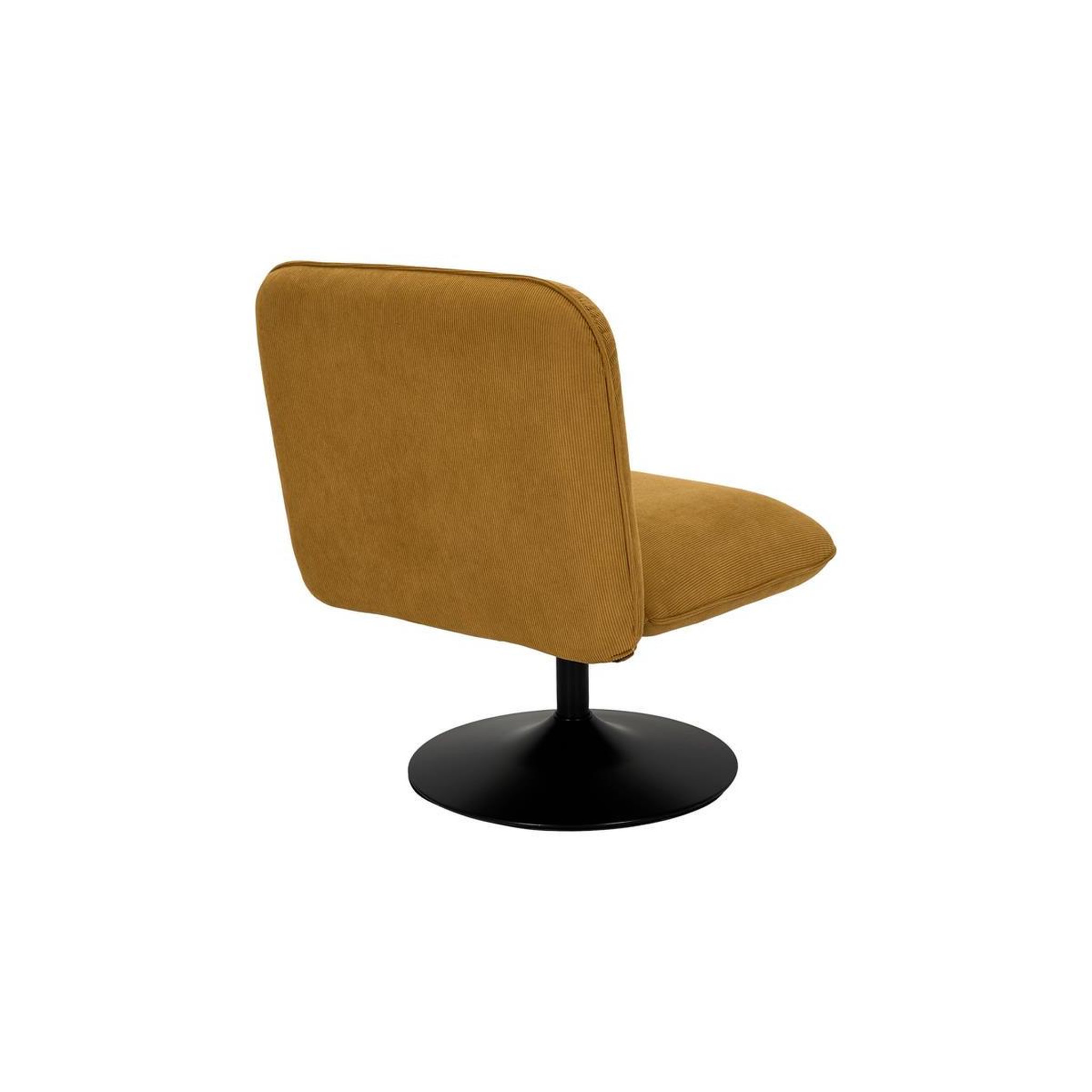 Voir la diapositive 5 : The Home Deco Factory Fauteuil pivotant côtelé  jules  79cm jaune