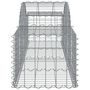 Voir la diapositive 5 : VIDAXL Paniers a gabions arques 4 pcs 200x50x40/60 cm fer galvanise