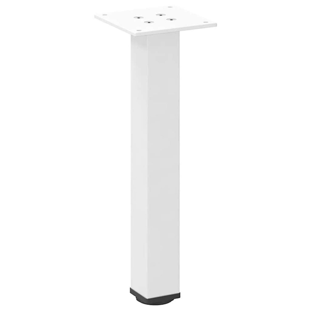 VIDAXL Pieds de table basse 4 pcs blanc 42-44 cm acier
