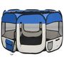 Voir la diapositive 2 : VIDAXL Parc pour chiens pliable avec sac de transport Bleu 90x90x58 cm