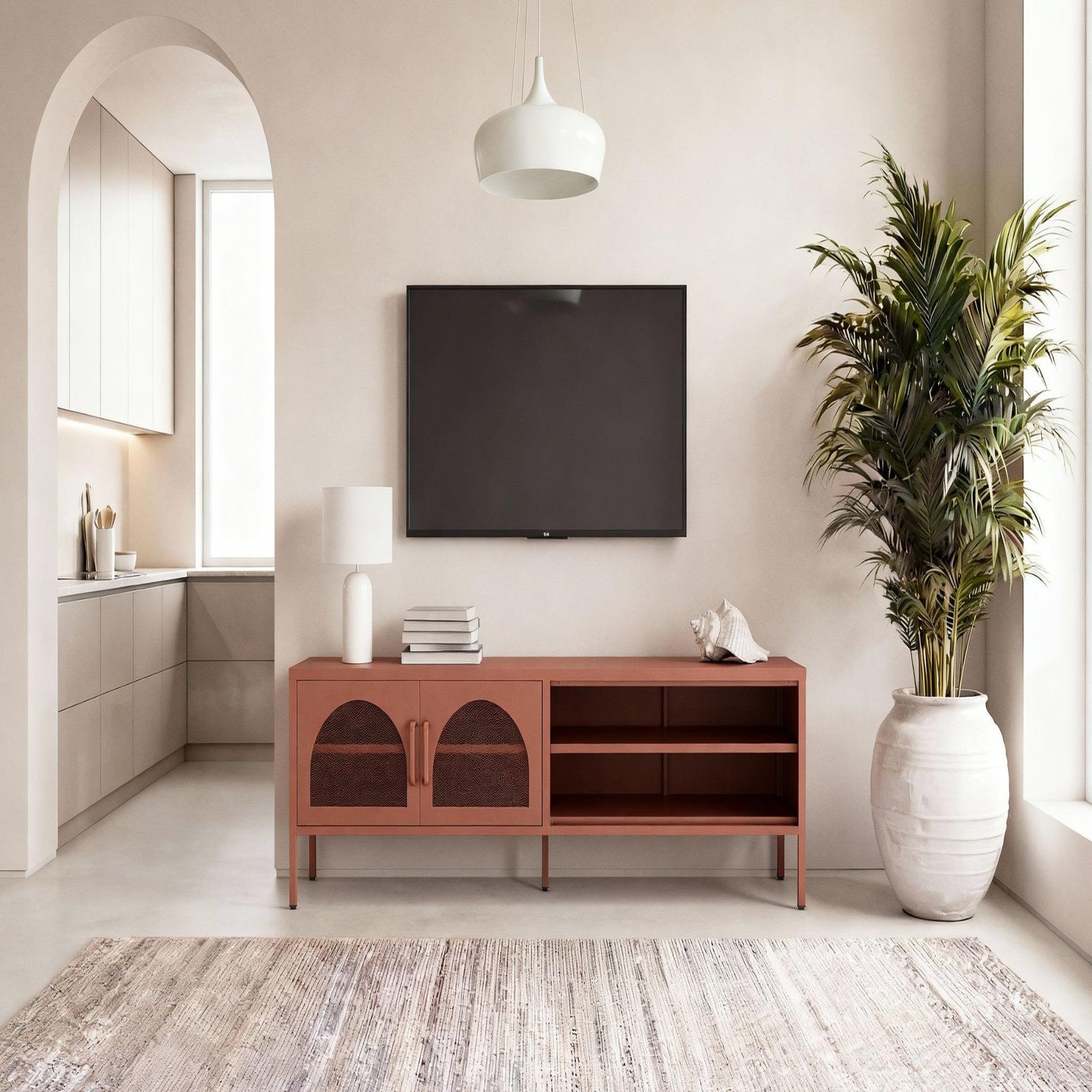 Voir la diapositive 2 : CASANOVA PARIS Aveno - meuble tv 160cm en métal