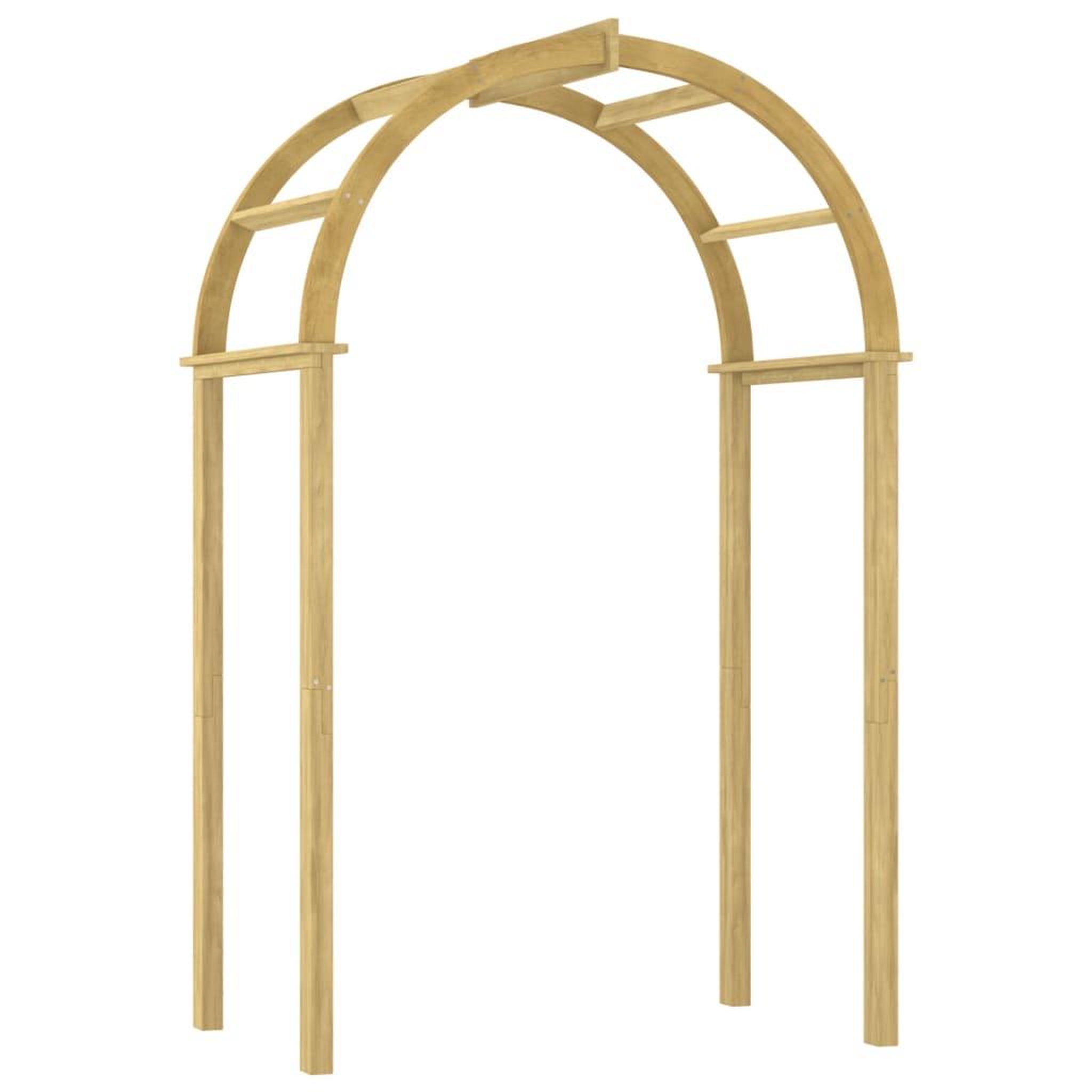 Voir la diapositive 2 : VIDAXL Arche 141x97x243 cm Bois de pin massif impregne