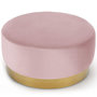 Voir la diapositive 1 : Paris Prix Pouf Rond en Velours Design  Minnie  75cm Rose