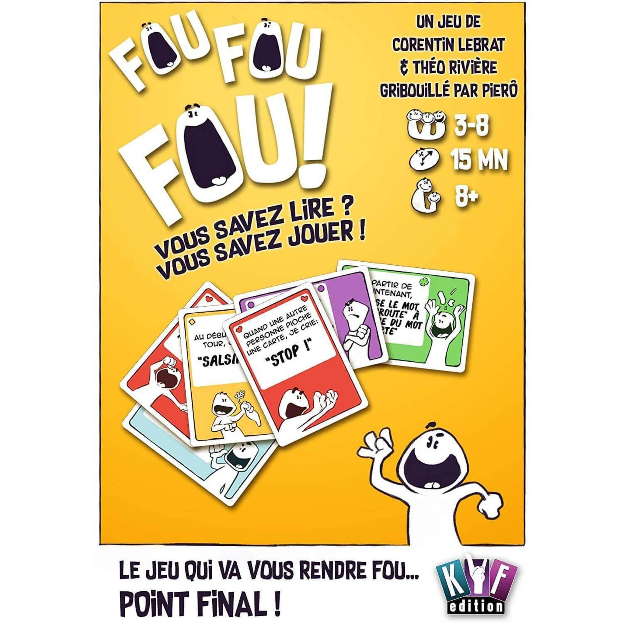 Voir la diapositive 3 : Asmodee Jeu de société : Fou Fou Fou