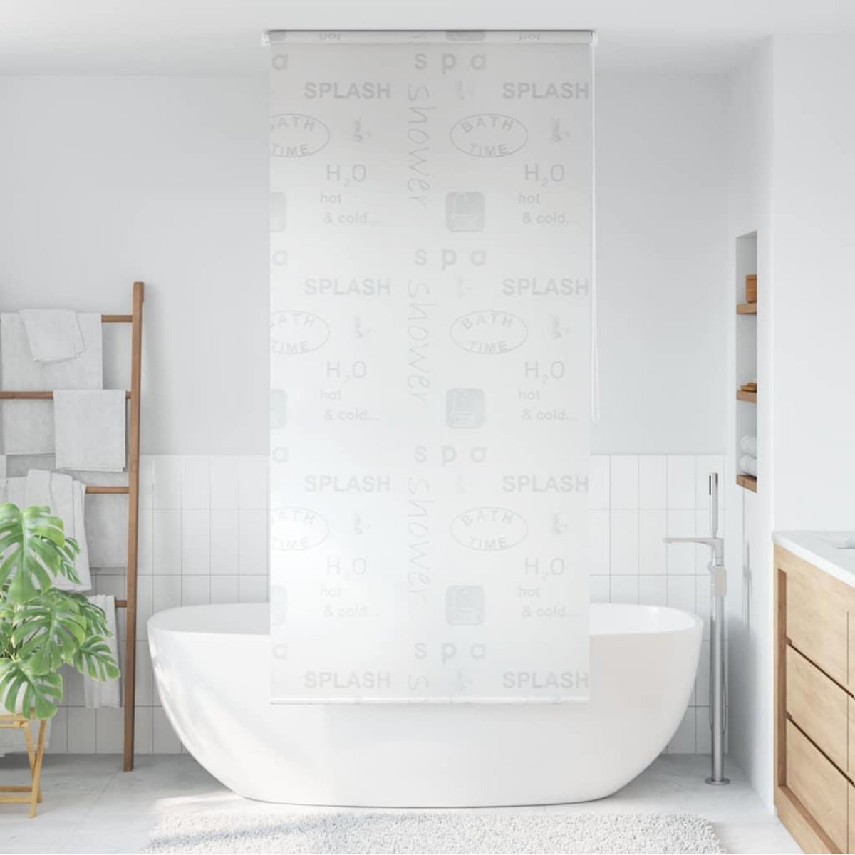 VIDAXL Store roulant de douche 120x240 cm Eclaboussures