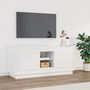 Voir la diapositive 1 : VIDAXL Meuble TV blanc brillant 102x35x45 cm bois d'ingenierie