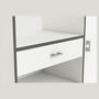 Voir la diapositive 4 : Meuble de rangement de cuisine compact 3 portes 1 tiroir CEREMONIE
