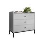 Voir la diapositive 2 : BEST MOBILIER Filipo - commode - gris - 80 cm