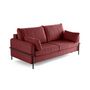 Voir la diapositive 6 : LISA DESIGN Ercolano - canapé 3 places convertible - couchage quotidien - matelas 11 cm - en velours