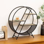 Voir la diapositive 3 : ATMOSPHERA Étagère Ronde Design  Timeo  55cm Noir