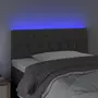 VIDAXL Tete de lit a LED Gris fonce 100x7x78/88 cm Velours