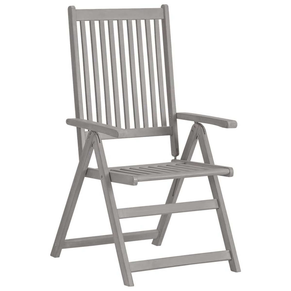 VIDAXL Chaises inclinables de jardin lot de 4 et coussins Bois acacia