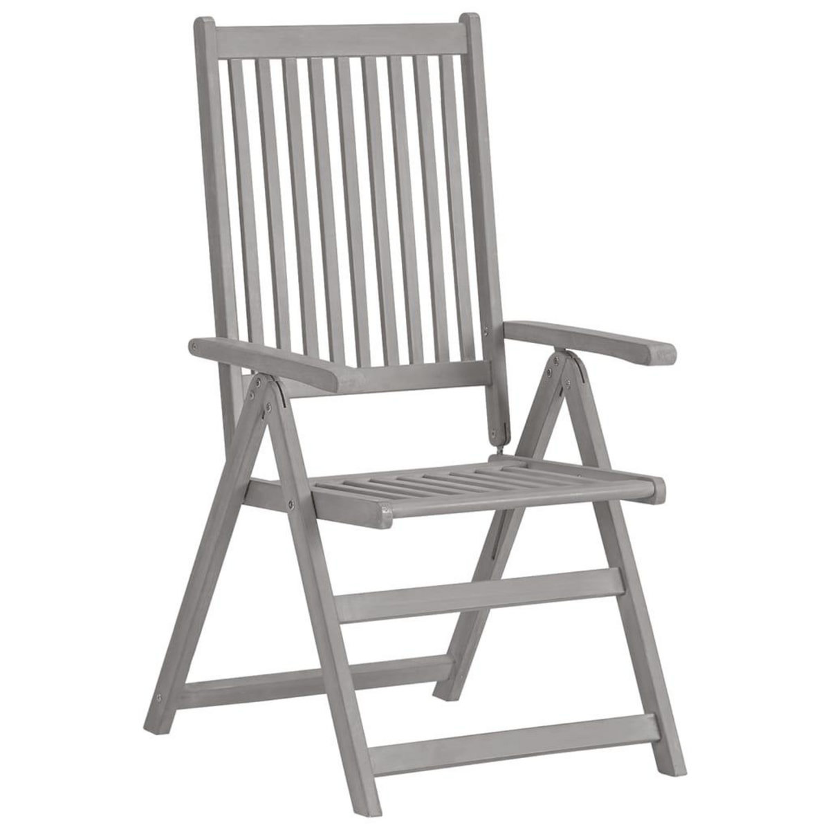 VIDAXL Chaises inclinables de jardin lot de 4 et coussins Bois acacia