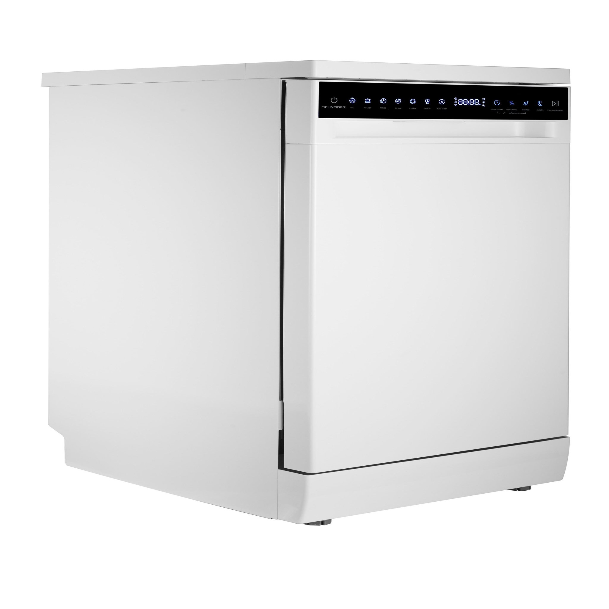 Voir la diapositive 3 : SCHNEIDER Schneider scdw1144cw - lave-vaisselle pose libre 11 couverts 45cm blanc