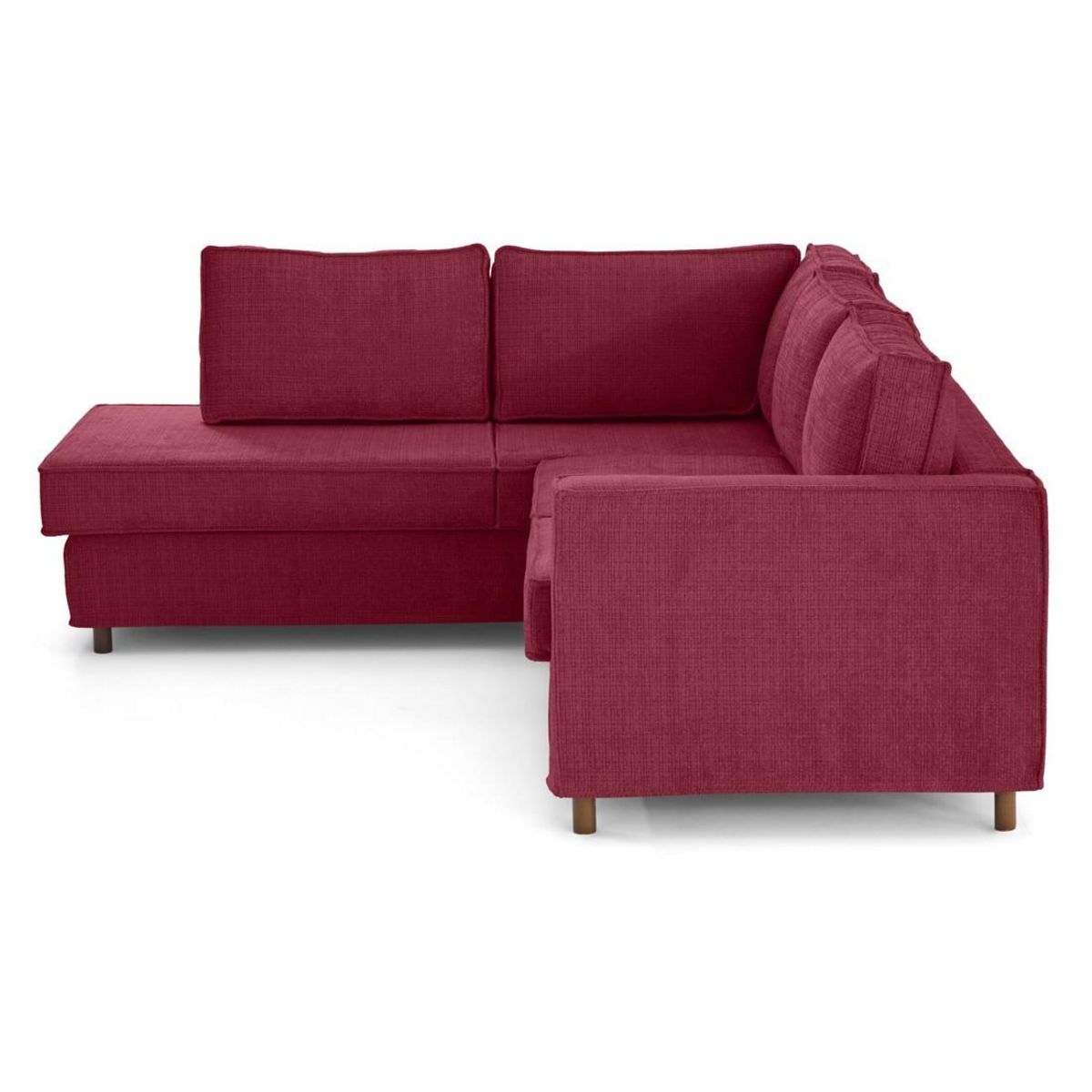 LISA DESIGN Jake - canapé déhoussable d'angle gauche 5 places en velours texturé